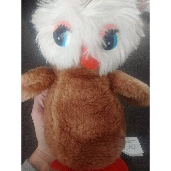 Vintage retro Owl plush from late 70's 1980's Mighty Star toys Montreal Canada - Picture 4 of 4